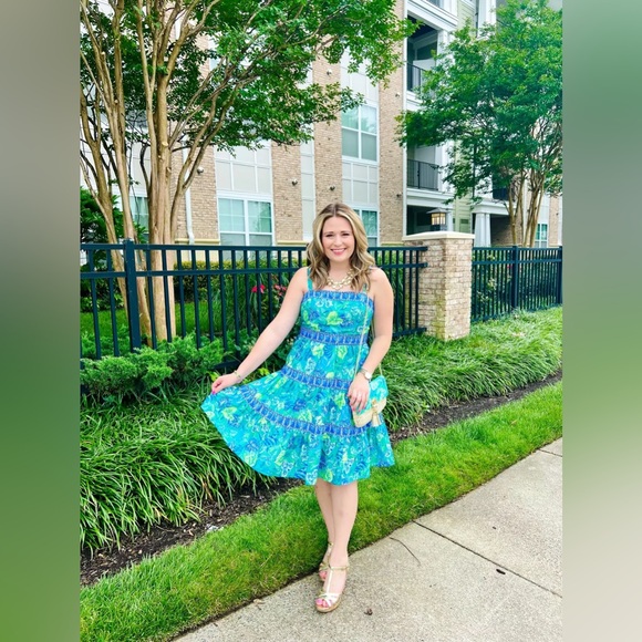 Lilly Pulitzer Casidee Floral Tiered Cotton Dress - Picture 2 of 8